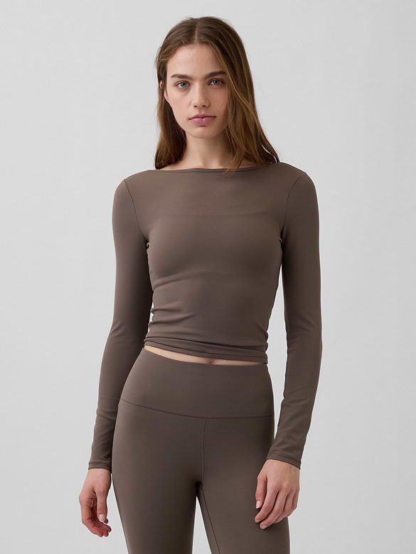 GapFit Smooth Boatneck T-Shirt