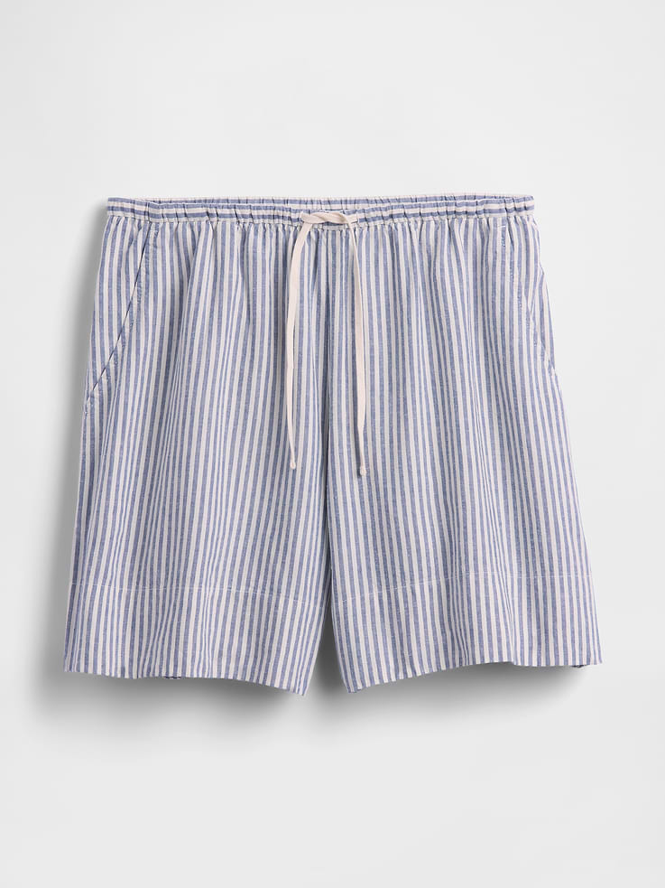 Image number 5 showing, 6" Linen-Blend Easy Shorts