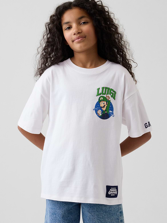 Kids Super Mario Relaxed Graphic T-Shirt