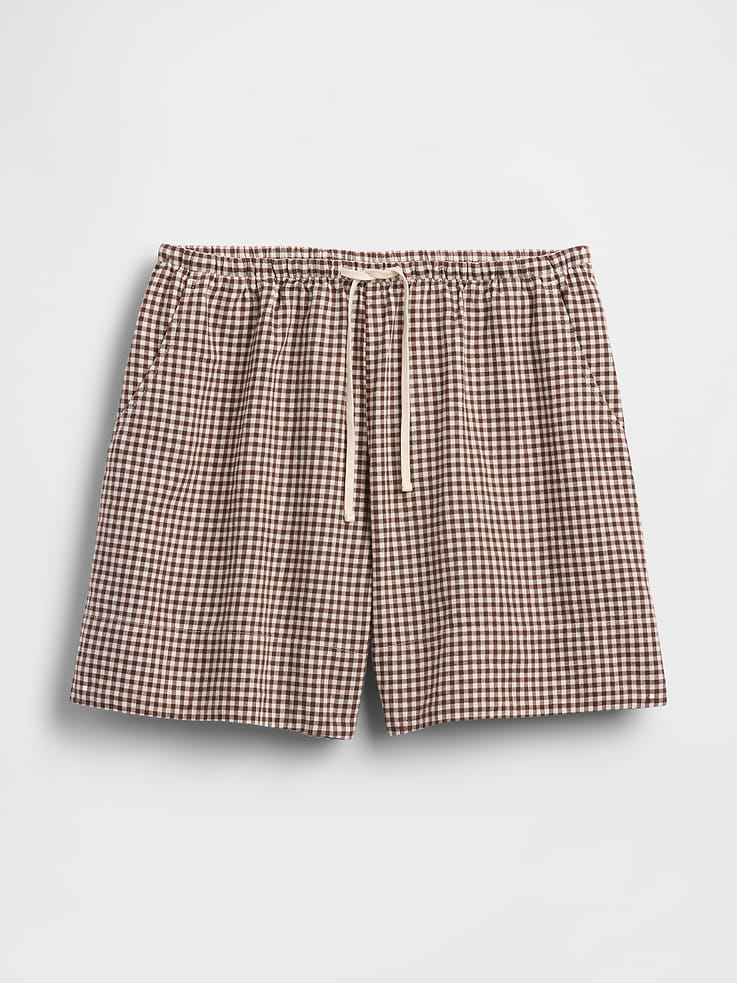 Image number 7 showing, 6" Linen-Blend Easy Shorts