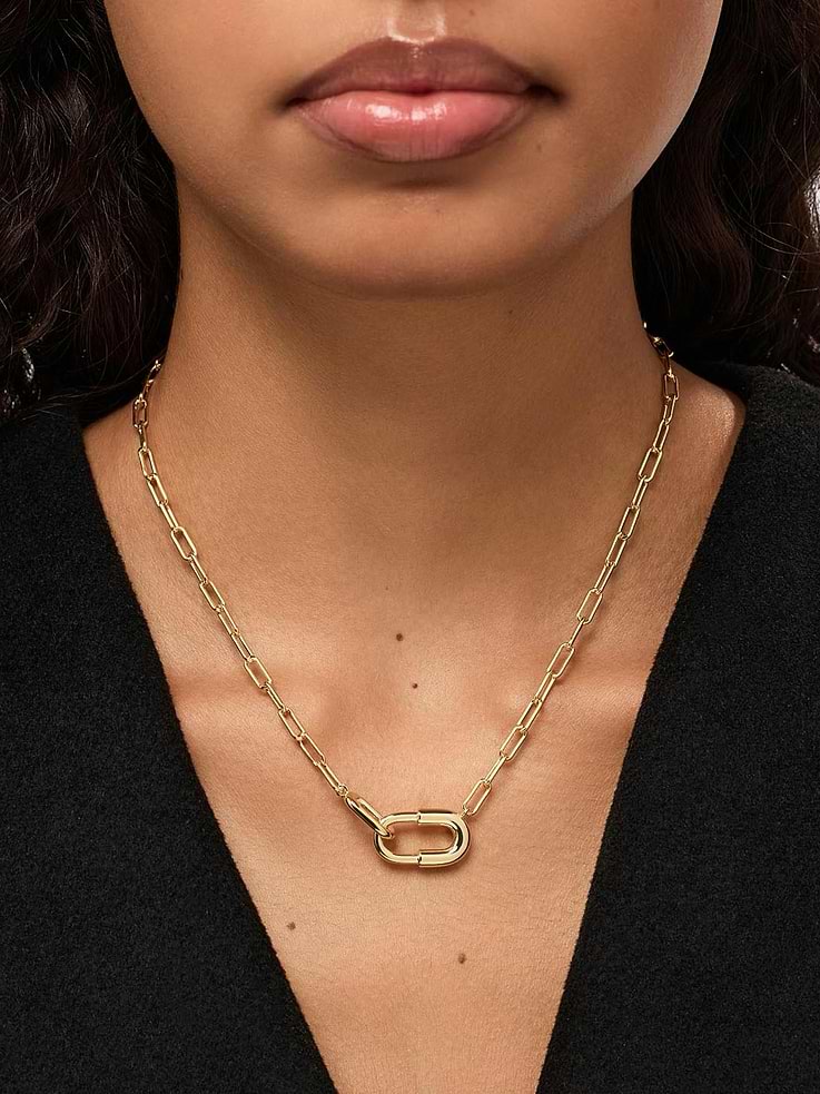 Image 2 of 3, Ana Luisa Blake Large Gold Chain Necklace