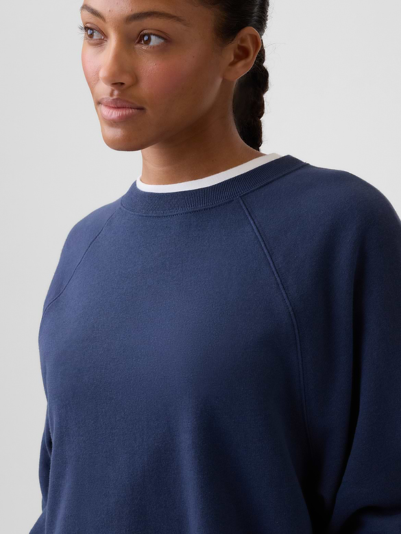 Relaxed French Terry Crewneck Sweatshirt