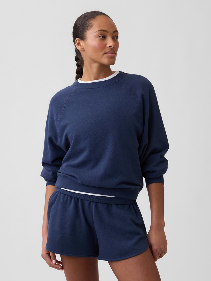Image number 1 showing, Relaxed French Terry Crewneck Sweatshirt