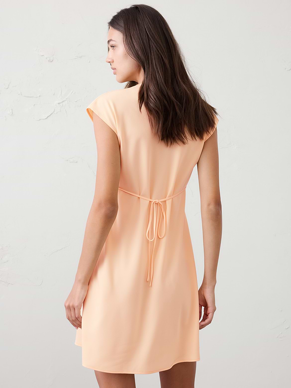 Back-Tie Mini Dress