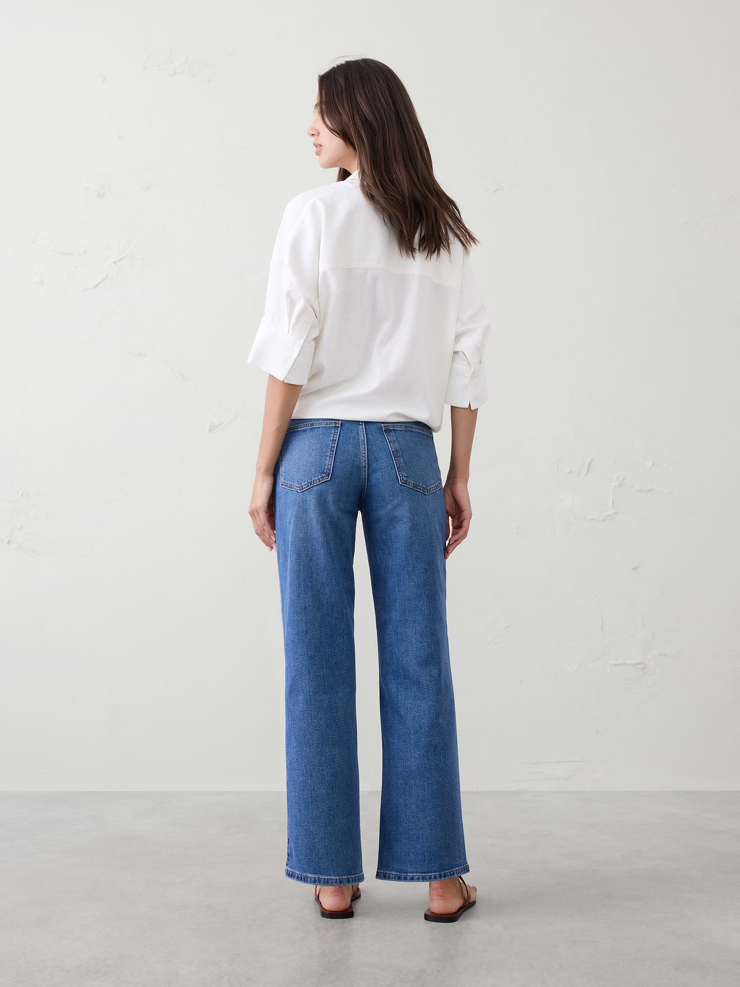 Image number 5 showing, Straight High-Rise Jean