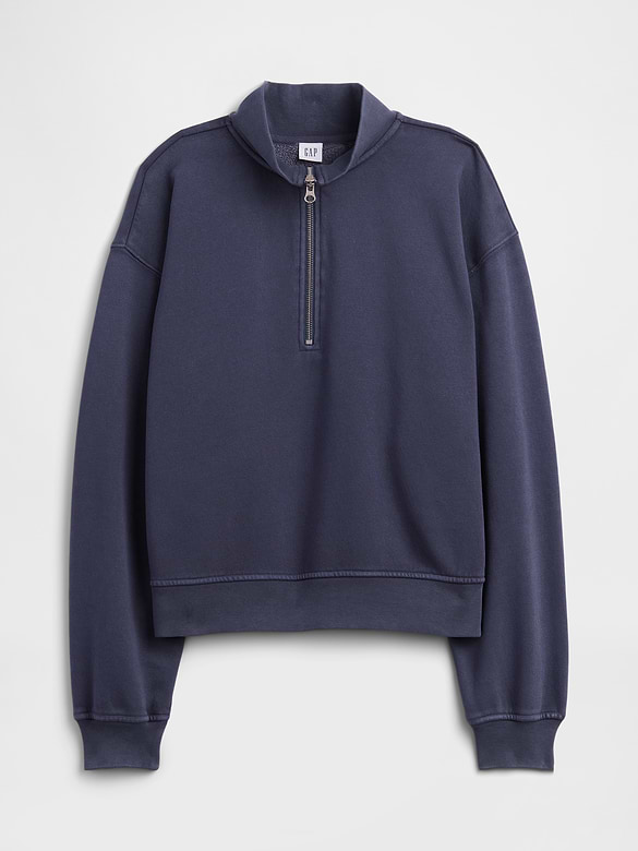 Relaxed Fleece Half-Zip Sweatshirt