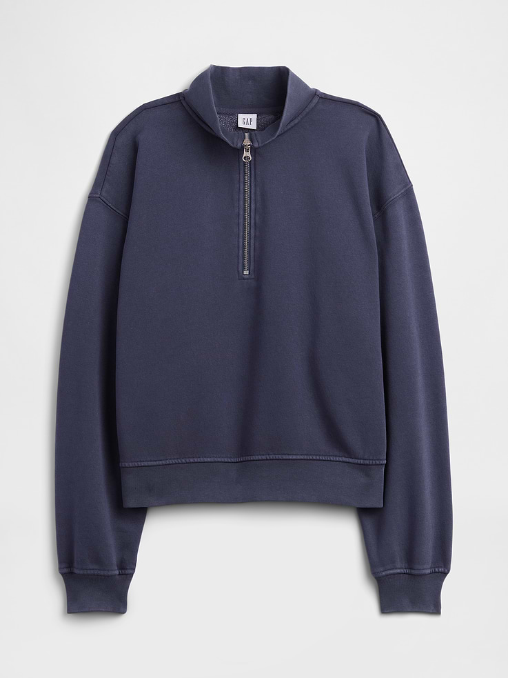 Image number 5 showing, Relaxed Fleece Half-Zip Sweatshirt