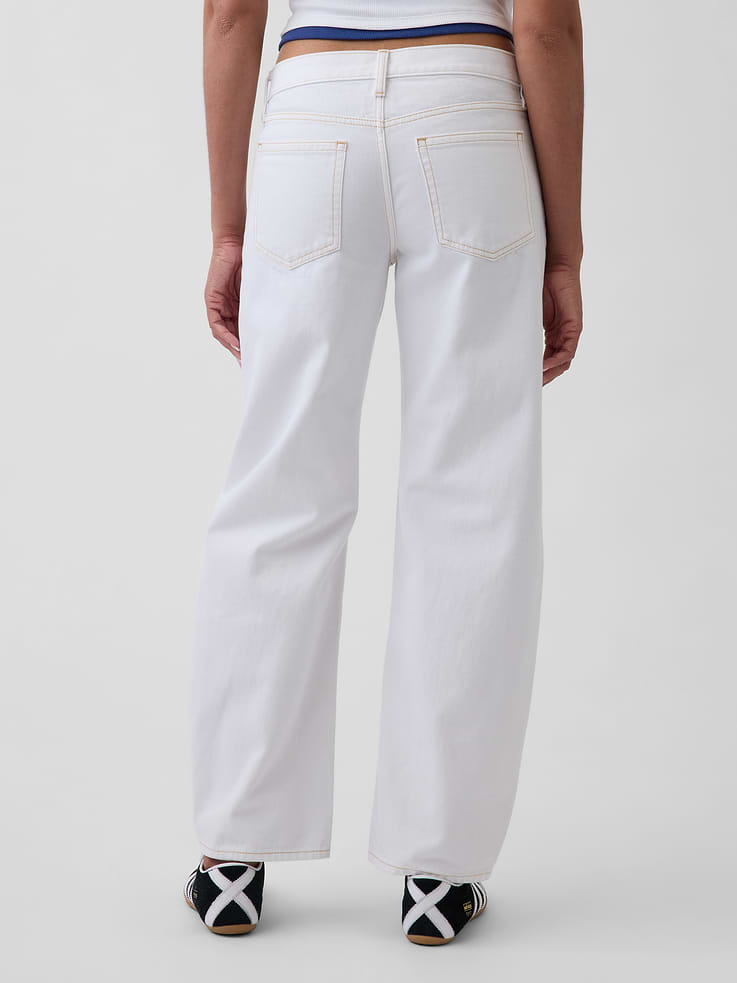 Image number 4 showing, Low Rise Barrel Jeans