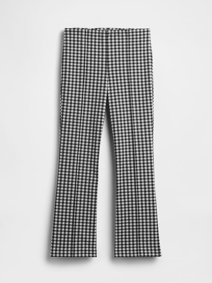 Image number 6 showing, High Rise Double Knit Crop Kick Pants