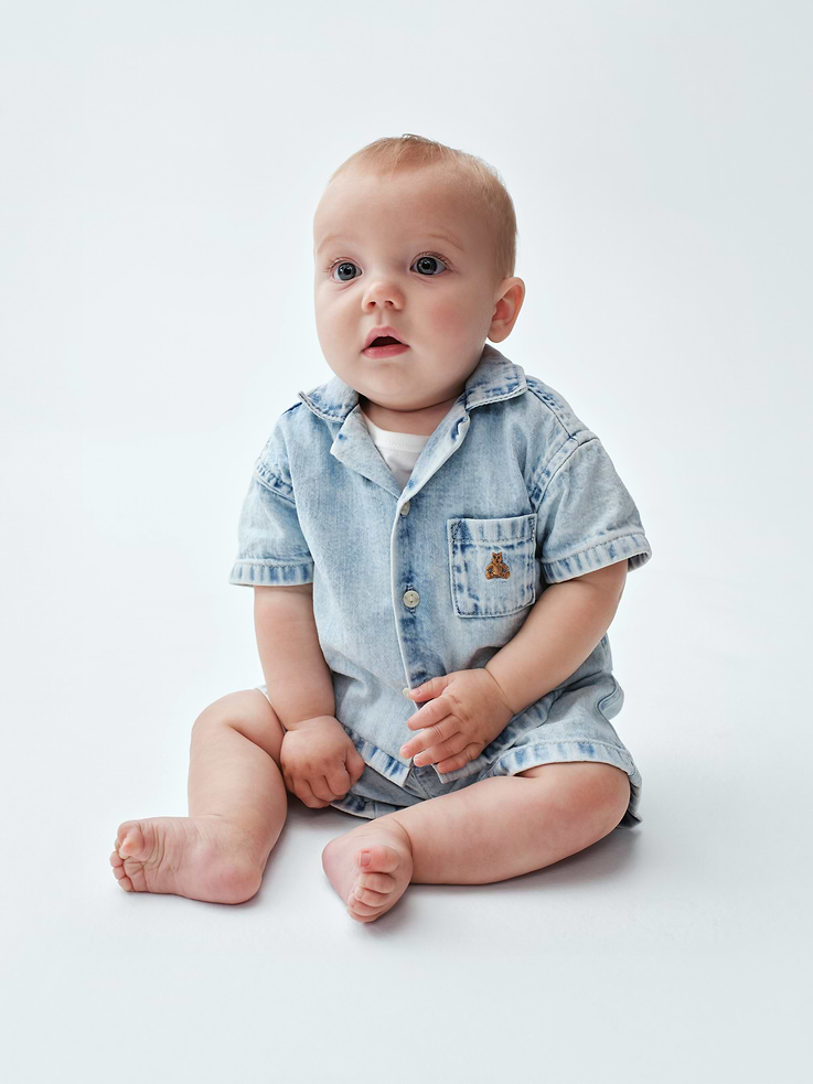Image 3 de 3, Ensemble en denim pour Bébé