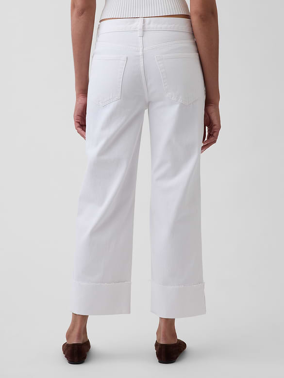 Low Slung Relaxed Crop Jeans