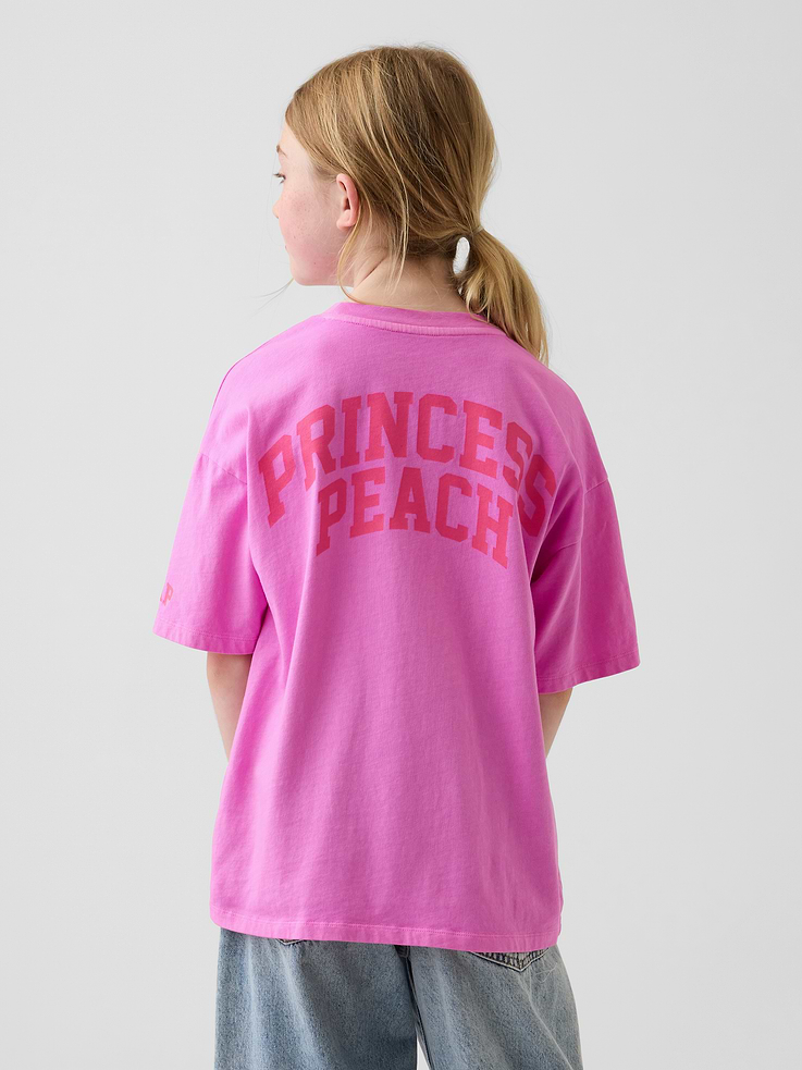 Image 3 of 5, Kids Super Mario Relaxed Graphic T-Shirt