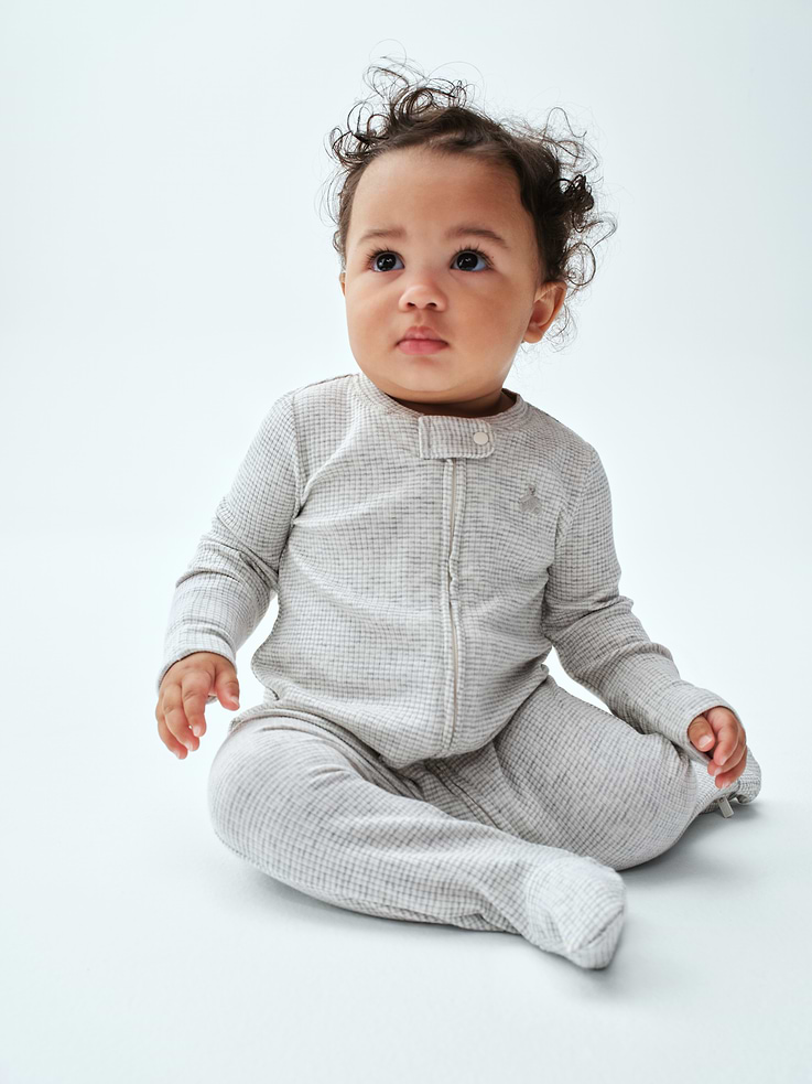 Image number 4 showing, Baby First Favorites TinyRib Footed One-Piece