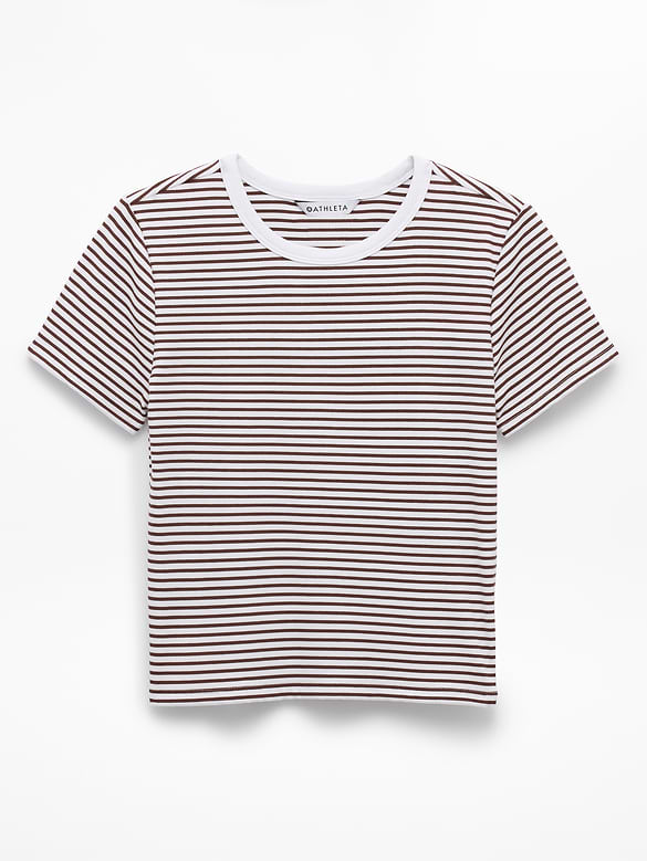 Signature Rib Crop Tee