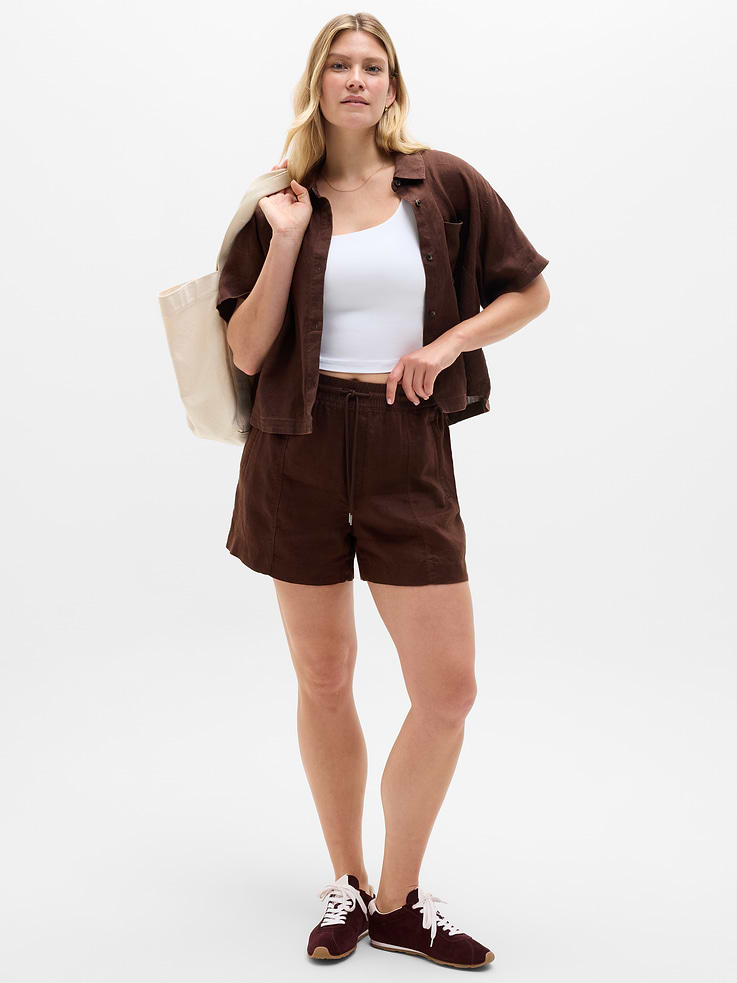 Image number 2 showing, Retreat Linen Mid Rise 4" Short