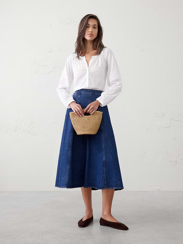 Voile Puff-Sleeve Shirt