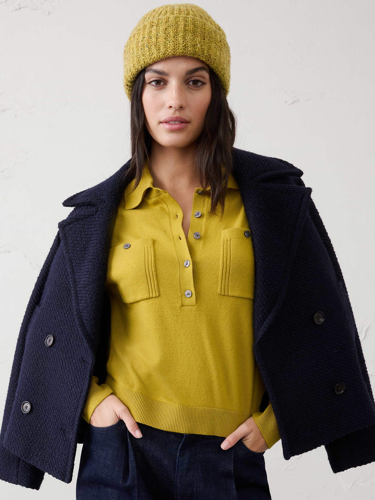 Image number 3 showing, Cloud Soft Polo Henley Pullover Sweater