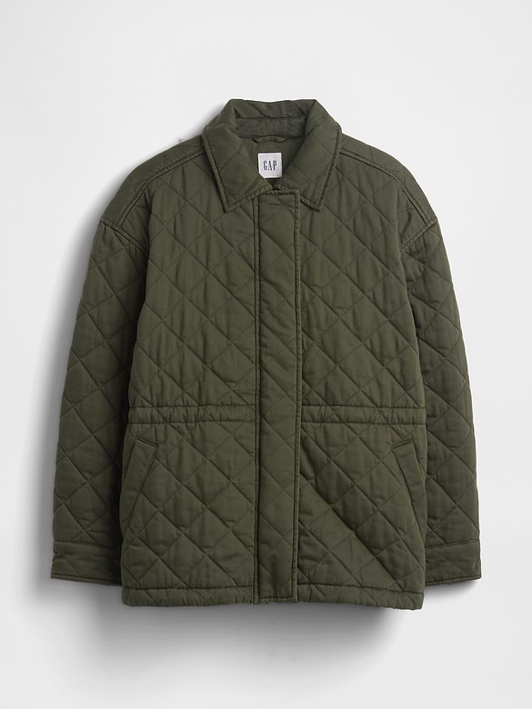 Quilted Cinched Field Jacket
