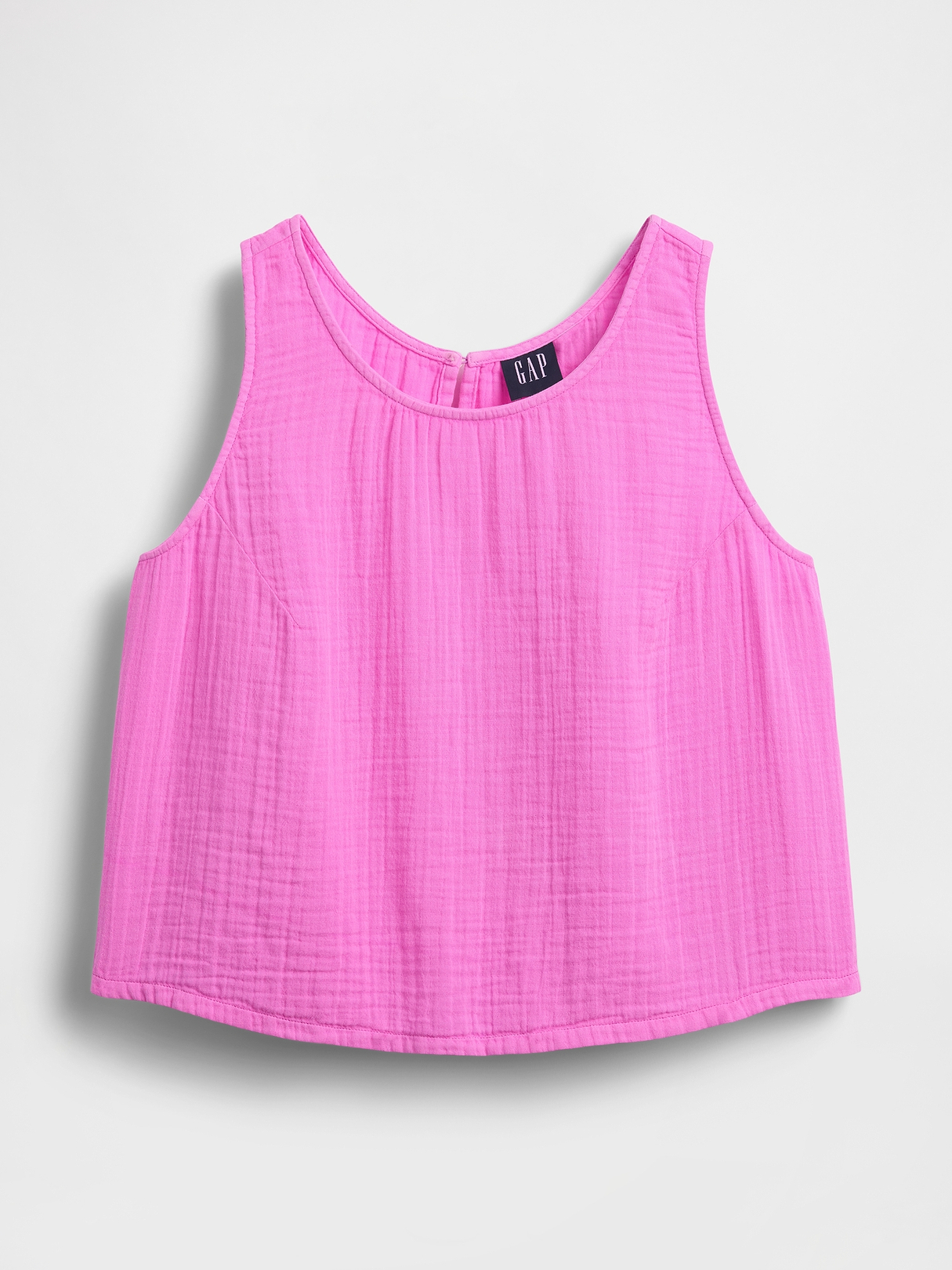 Cotton Gauze Racer Shell Tank Top | Gap