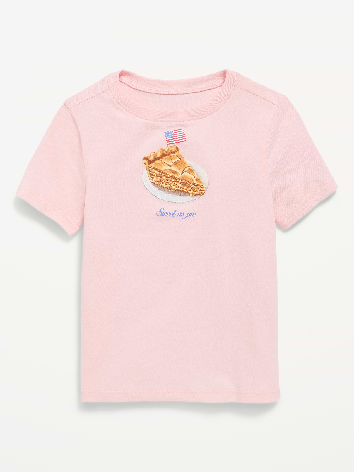 Image number 1 showing, Short-Sleeve Flag Graphic T-Shirt for Toddler Girls
