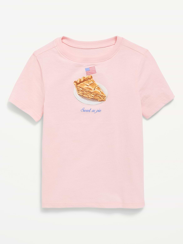 Short-Sleeve Flag Graphic T-Shirt for Toddler Girls