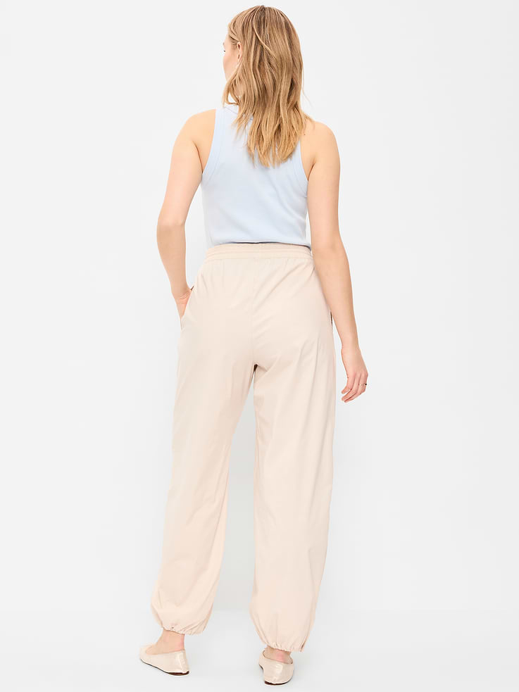 Image number 6 showing, Lightweight Pull-On Poplin Balloon Pants