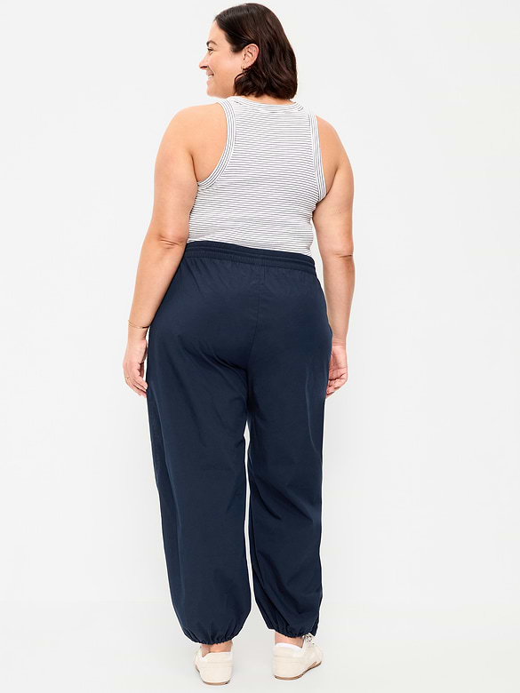Lightweight Pull-On Poplin Balloon Pants
