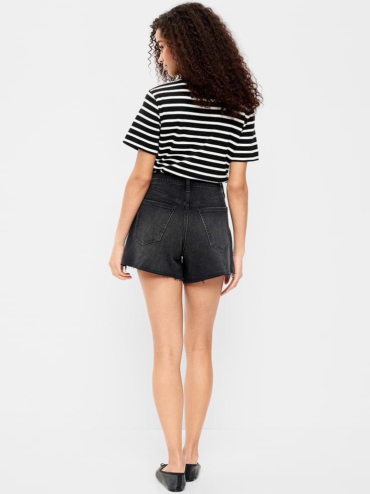 Image number 3 showing, High-Waisted OG Jean Shorts -- 4-inch inseam