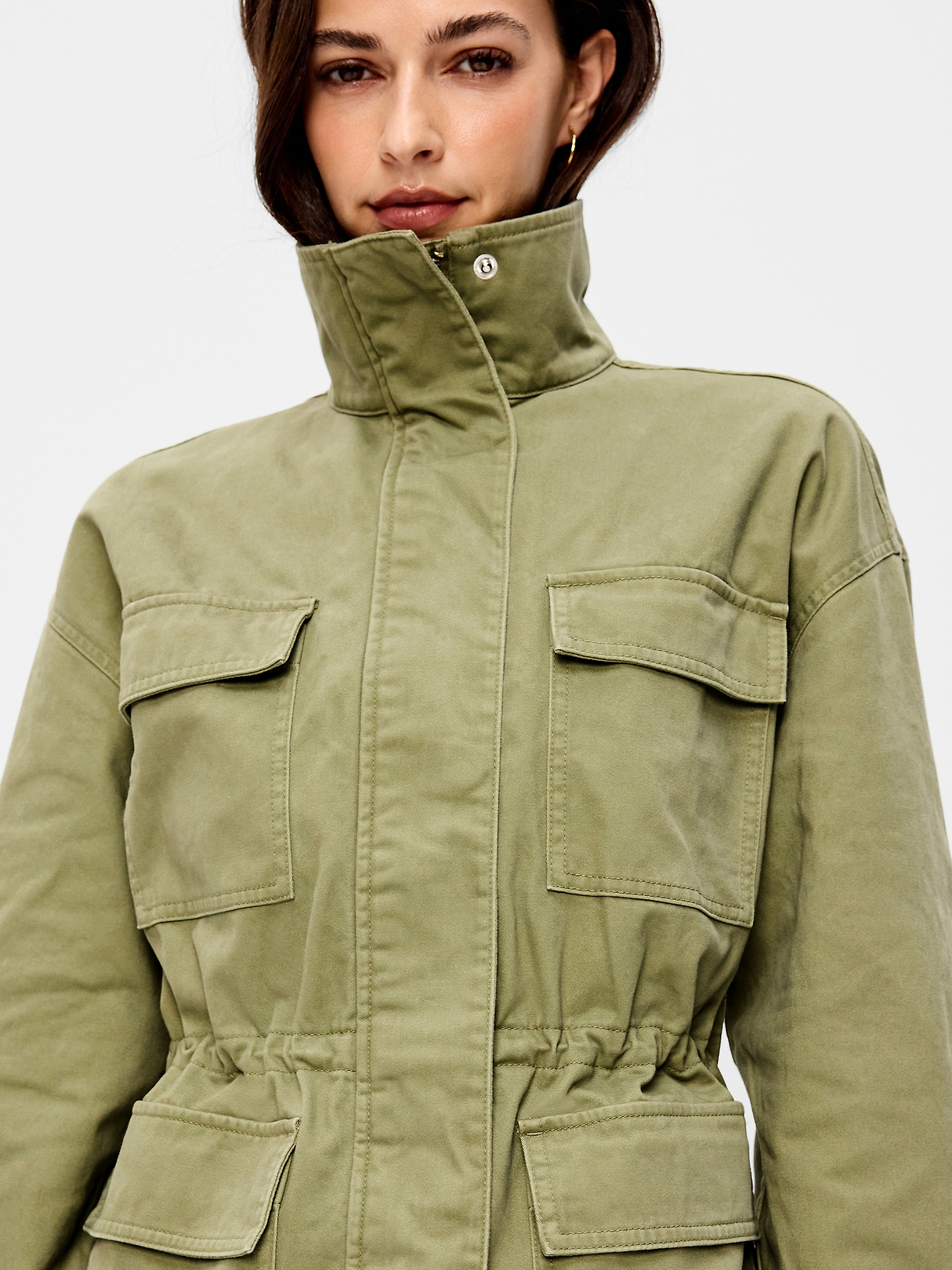 Cinched-Waist Utility Jacket | Old Navy