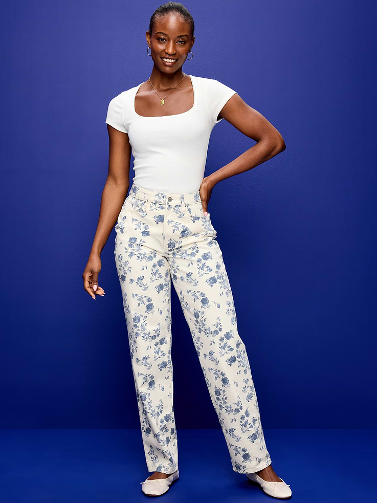 L'image numéro 1 présente Jean OG profilé ample à taille haute