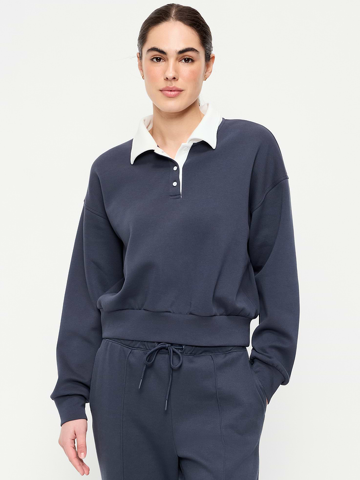 Image number 1 showing, Dynamic Fleece Pique Polo