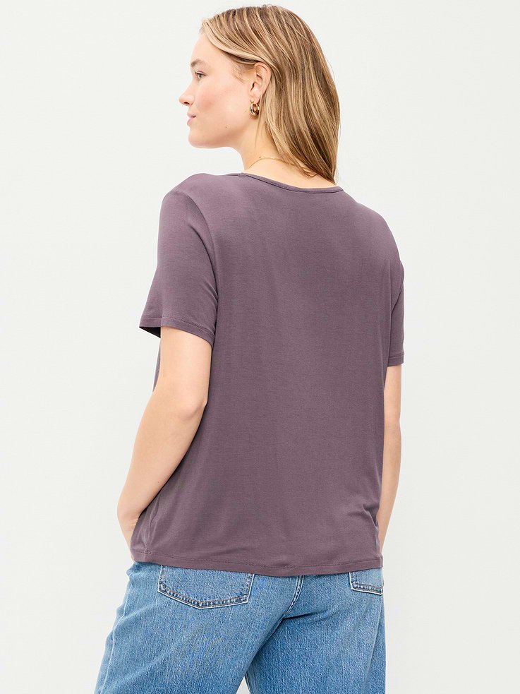 Image number 6 showing, Luxe Crew-Neck T-Shirt