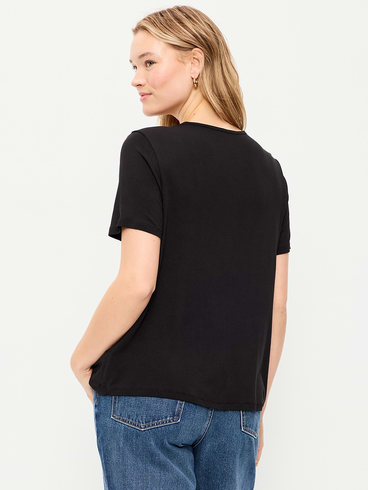 Image number 6 showing, Luxe Crew-Neck T-Shirt