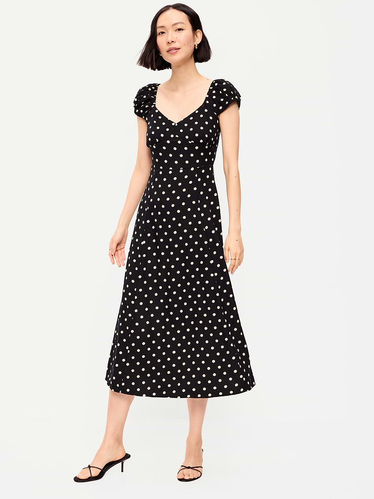 Image number 3 showing, Short-Sleeve Fit & Flare Midi Dress
