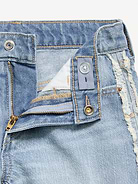 Image number 5 showing, Extra High-Waisted Frayed-Hem Jean Shorts for Girls