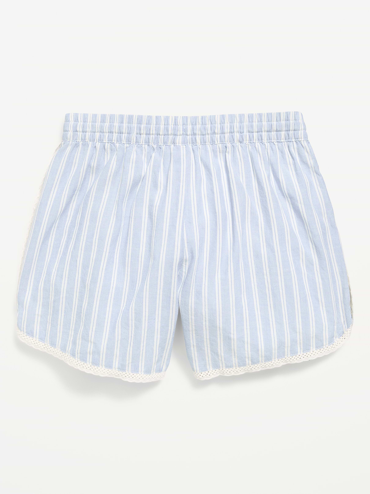 Image number 2 showing, Lace-Trim Poplin Boxer Shorts for Girls