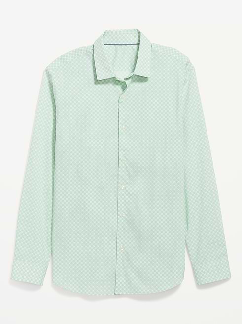 Old Navy Men's Slim Fit Pro Signature Performance Dress Shirt - Green