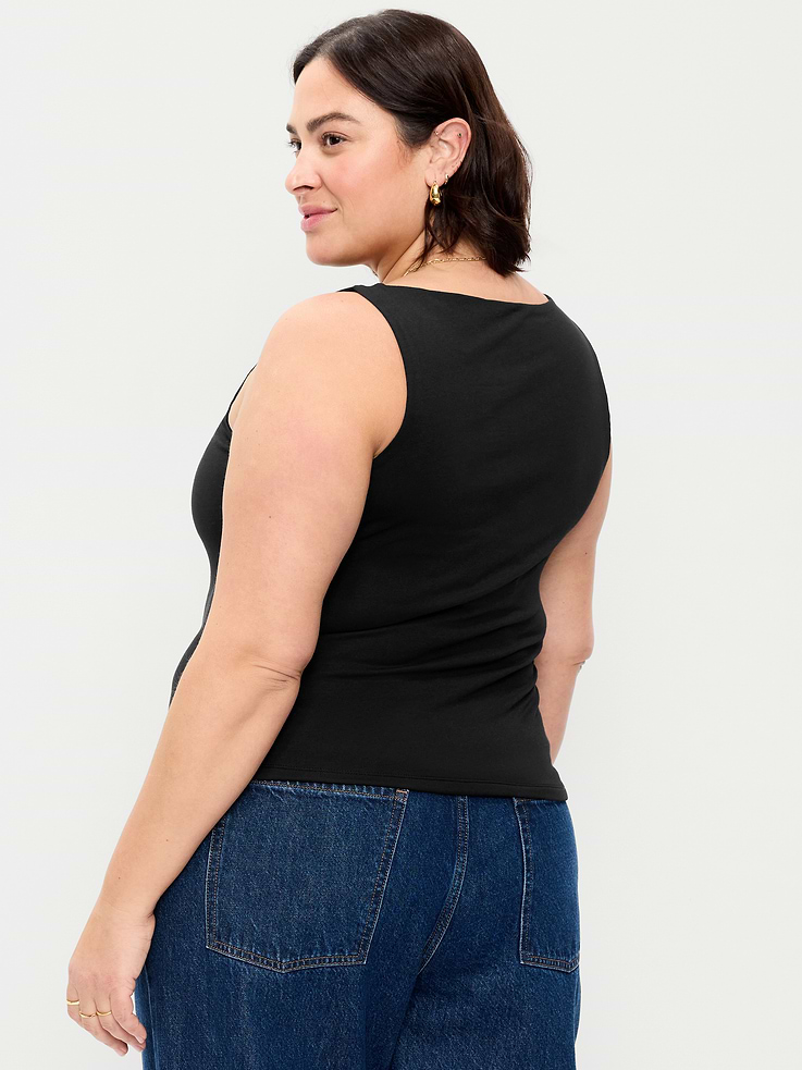 Image number 9 showing, Hug Double-Layer Boat-Neck Top