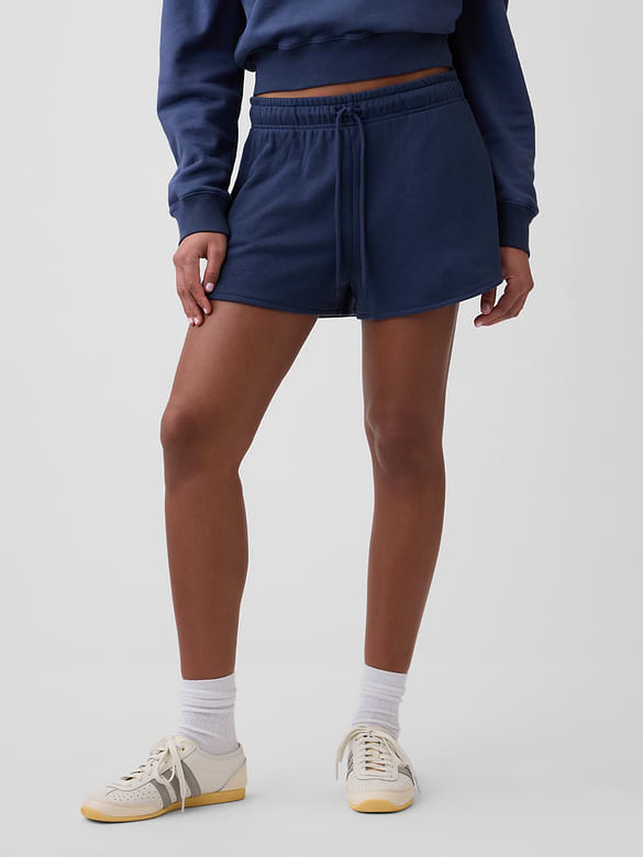 Relaxed French Terry Dolphin Shorts