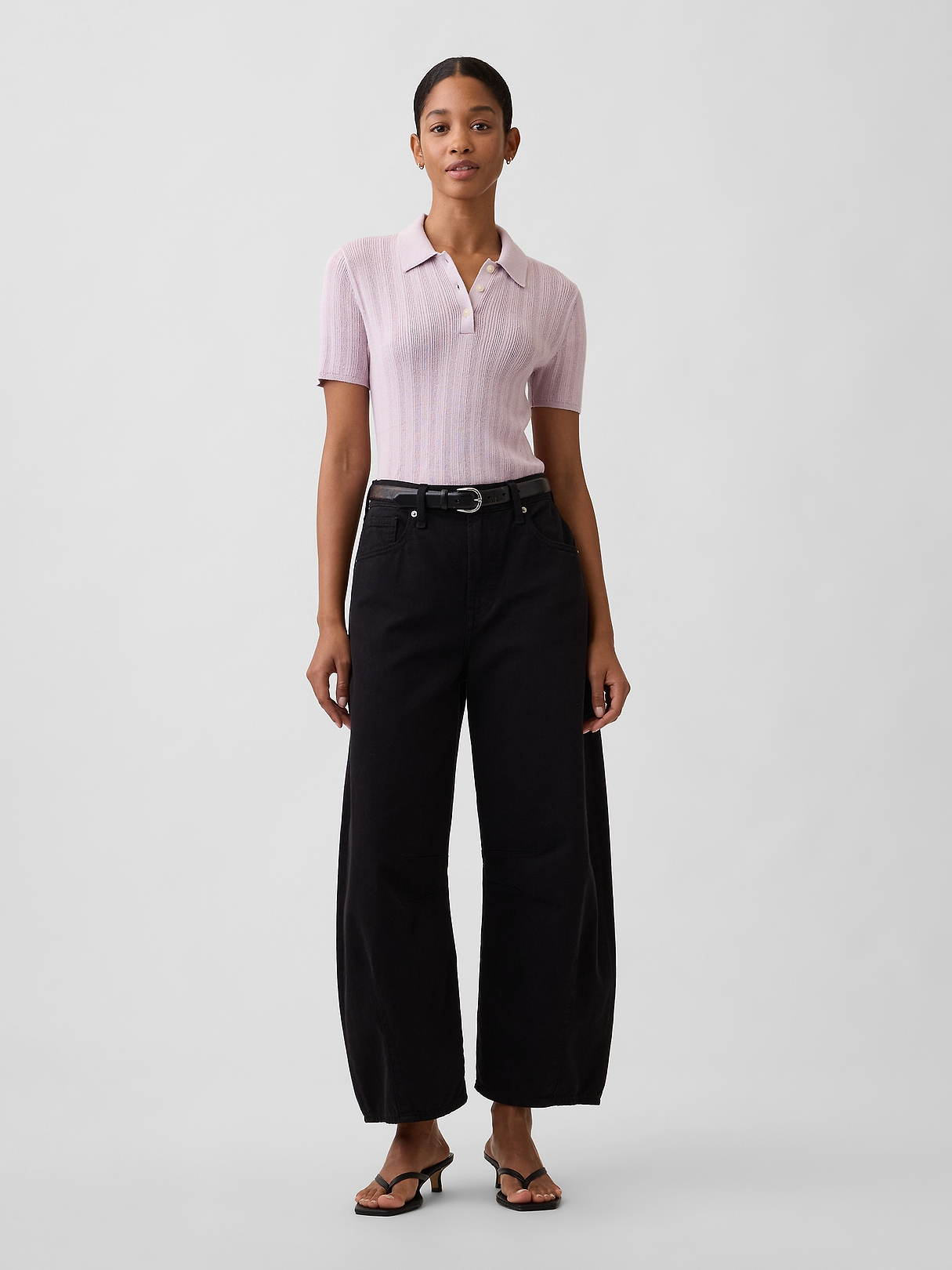 Ribbed Sweater Polo Shirt | Gap Factory