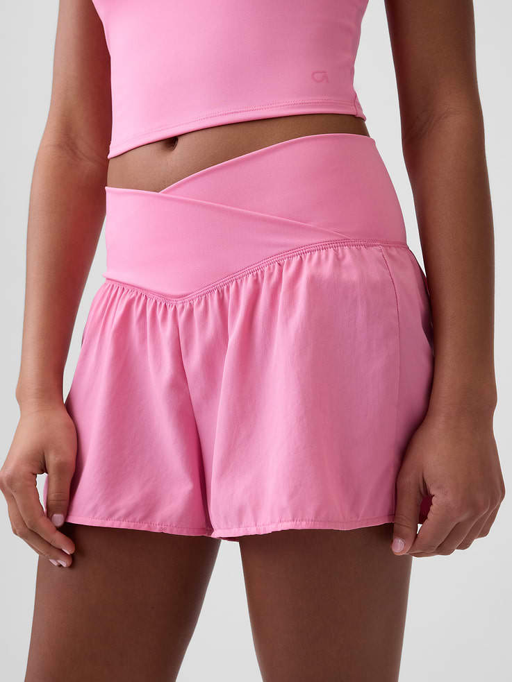 Image number 4 showing, GapFit Studio Recycled 3" Runaround Shorts