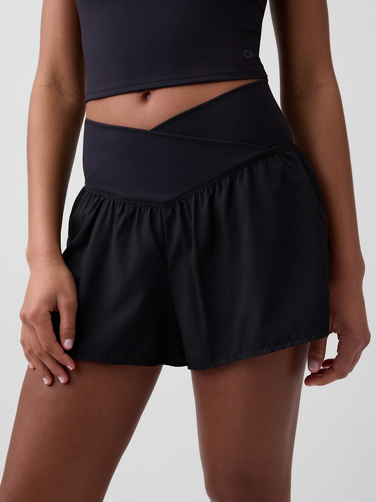 Image number 4 showing, GapFit Studio Recycled 3" Runaround Shorts