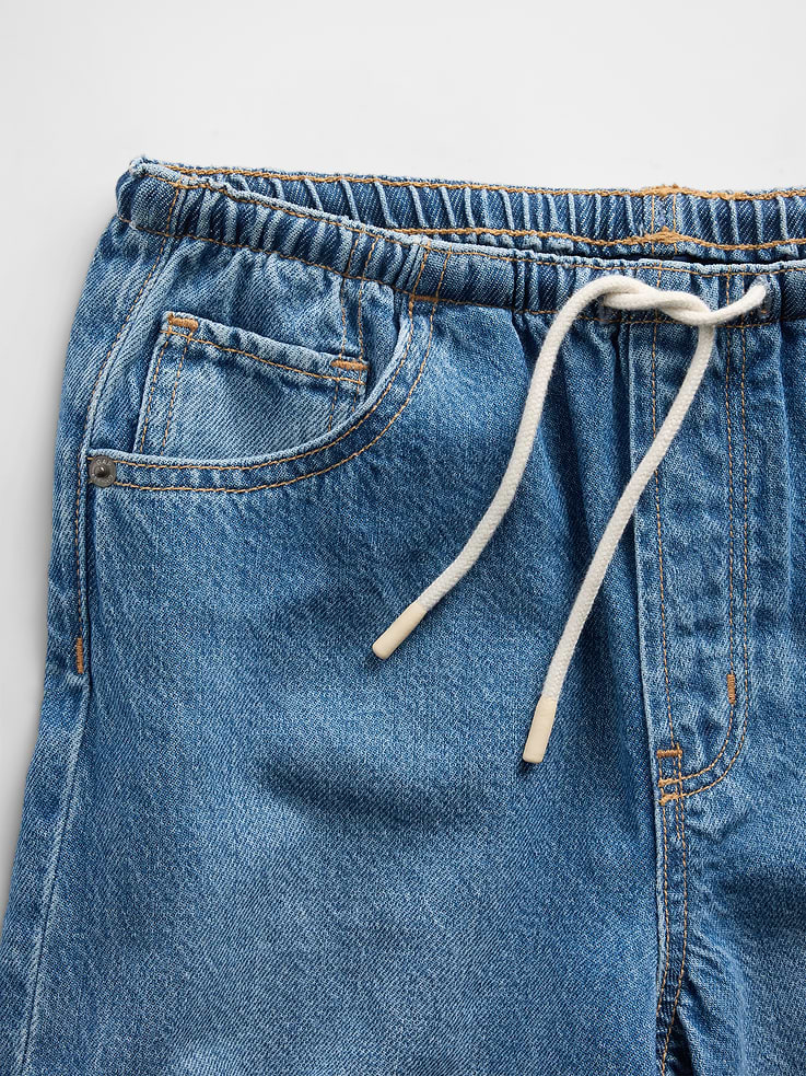 Image 5 de 5, Bermuda confort à taille basse en denim Douceur suprême pour Enfant