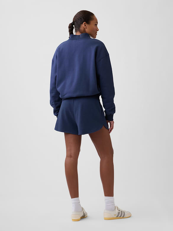 Relaxed French Terry Dolphin Shorts