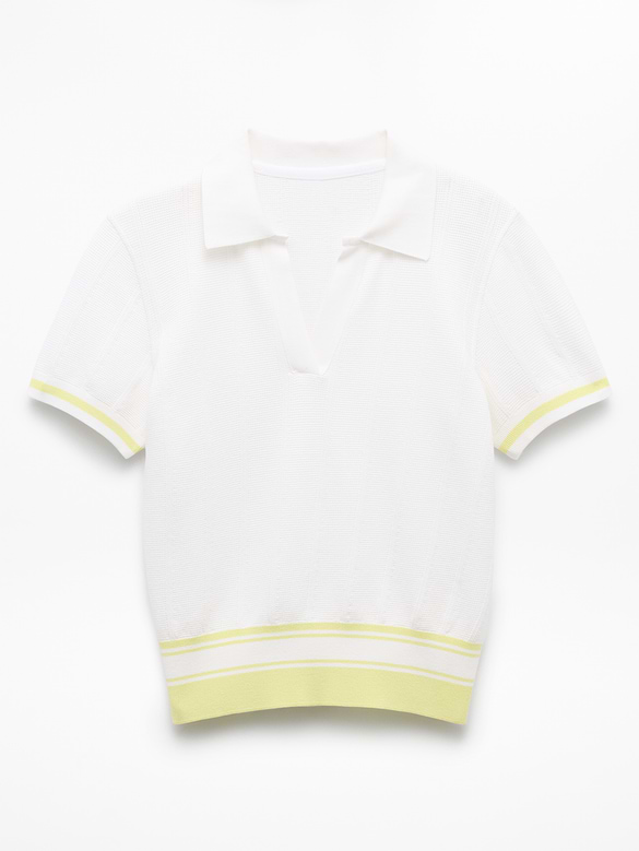 Seamless Polo Tee Sweater