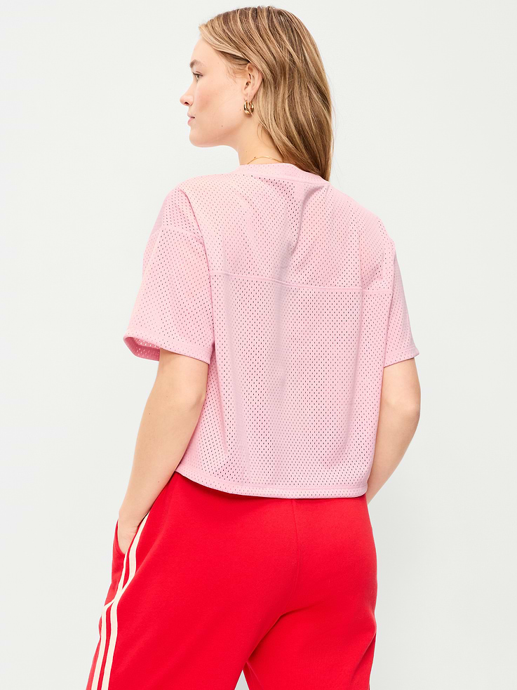 Image number 6 showing, Mesh Jersey Football Top
