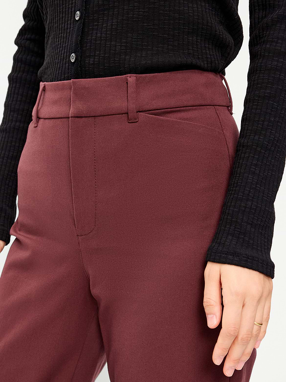 High-Waisted Pixie Straight Pants