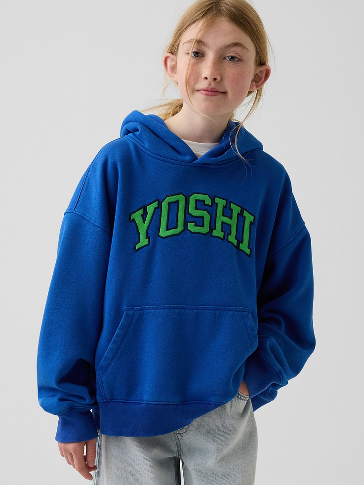 Image 2 of 5, Kids Super Mario VintageSoft Relaxed Hoodie