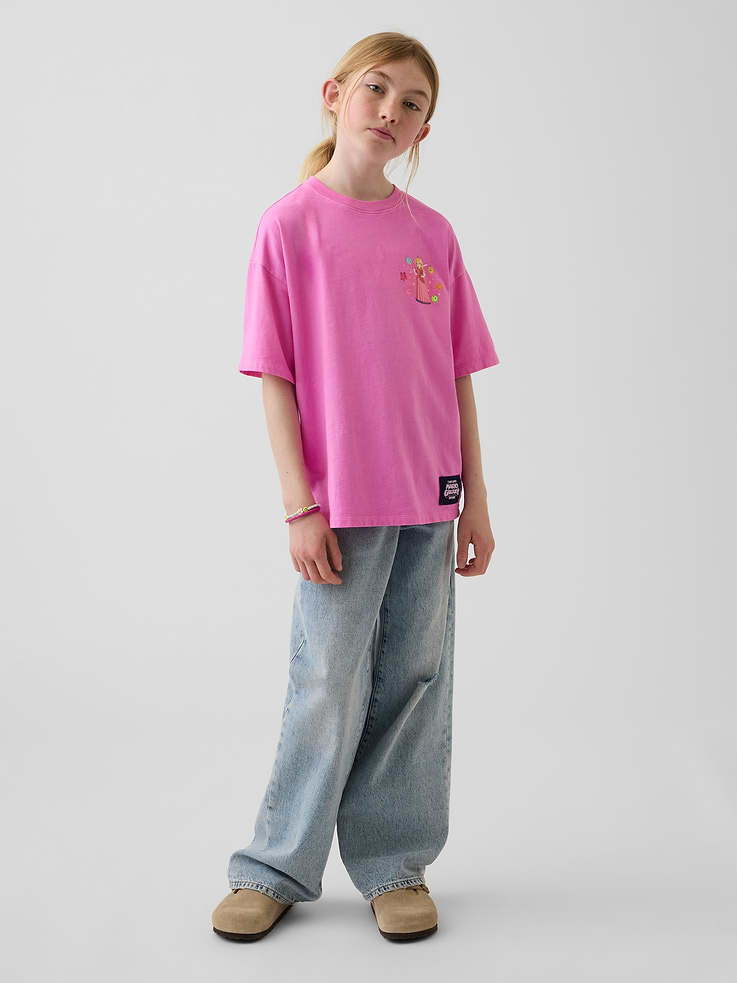 Image 4 of 5, Kids Super Mario Relaxed Graphic T-Shirt