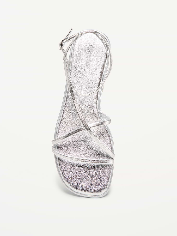 Image number 3 showing, Strappy Faux-Leather Sandals